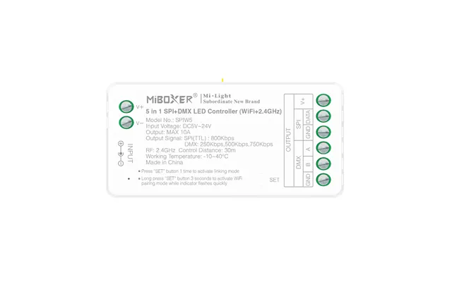 5i1 Dmx Spi Wifi Strip Controller - Rf, 12v 24v, Rgb Cct