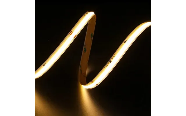 5m Cob Led Strip Ic Løbelys Running - 12w M, 120 Led Pr. Meter, 24v