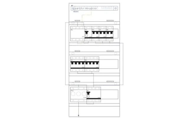 Boligtavle Llk3 T01.2030 M Transient T2 20 Og Sikringselem. Hvid