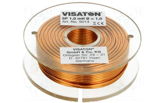 Delefilterspole Luft - 1mh, 0,55ohm, Ø58x18mm