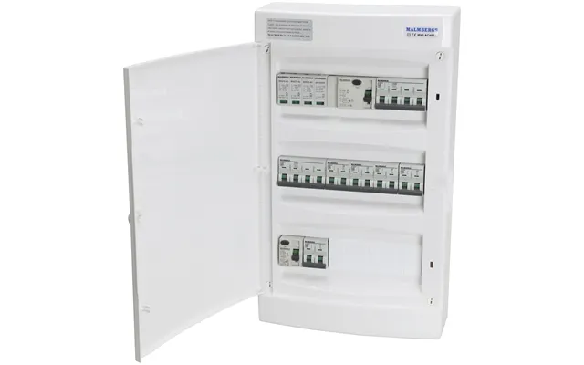 Færdigmonteret Gruppetavle 1x16a 3p N 1x10a 3p N 5x10a 1p N Transient
