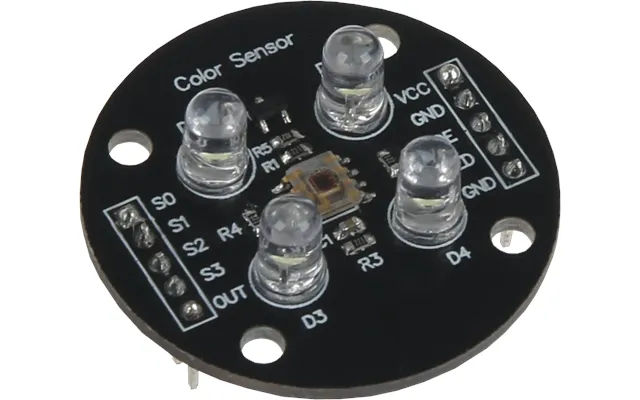 Farvesensor Modul Til Arduino - Tcs3200, 3-5v