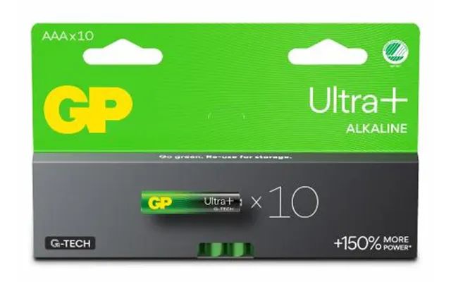 Gp Ultra Plus Alkaline Aaa Lr03 Batteri 10-pak