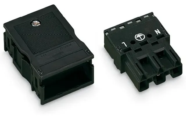Hanstik 3-pol M.kappe 2 Led. So