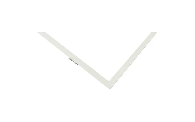 Indbygningsramme Til 120x60 Led Panel - Troldtekt Kompatibel, Hvid Kant
