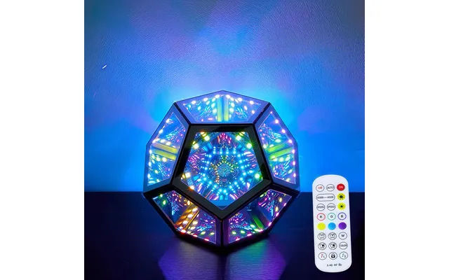 Infinity Spejl Lys - Rgbw, 9w, Usb Tilslutning, Inkl. Fjernbetjening Og 600lm