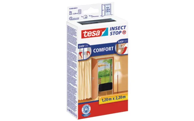 Insektnet Comfort Døre 2,2mx1,2m Sort