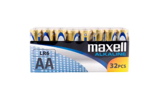 Maxell Long Life Alkaline Aa Lr06 Shrink Batterier - 32 Stk.