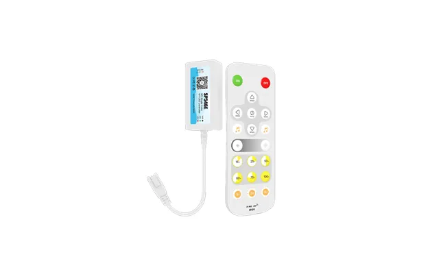 Mini Spi Løbelys Controller Med Fjernbetjening - 2,4 Ghz, 12-24v