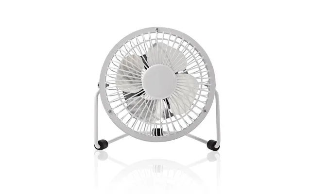 Miniventilator - Ø10cm, Usb, Hvid