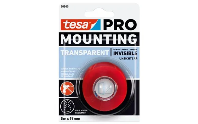 Monteringstape Pro 66965 Klar 5mx19mm