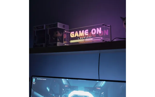 Neon Led Rgbic Bluetooth Skilt Til Gaming Med Usb-indgang