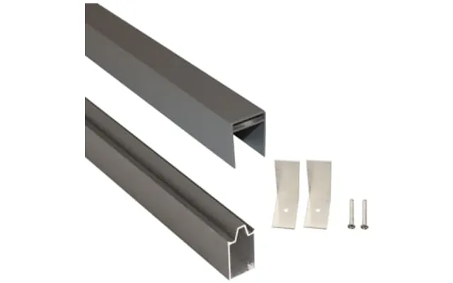 Nsh Royal Top- Bundskinne-sæt - Sort Aluminium