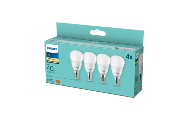 Philips Led 4,9w 40w E14 2700k 470lm 4-pak