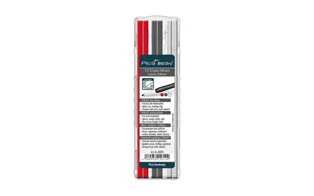 Pica Big Dry Refill 4xgraf 4xhvid 4xrød