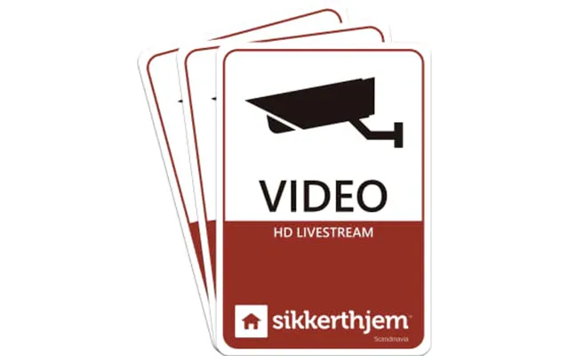 Præventive Video-mærkater 3-pak - Dobbeltsidet