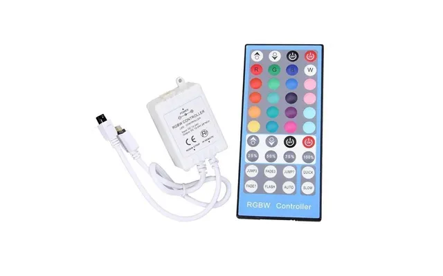 Rgb Ww Controller Med Fjernbetjening - Passer Til Rgb Ww Strip, 12v, Infrarød, 96w