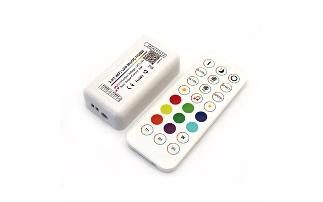 Rgb Ww Wifi Controller Med Fjernbetjening - Kompatibel Med Google Home, Alexa Og Smartphones