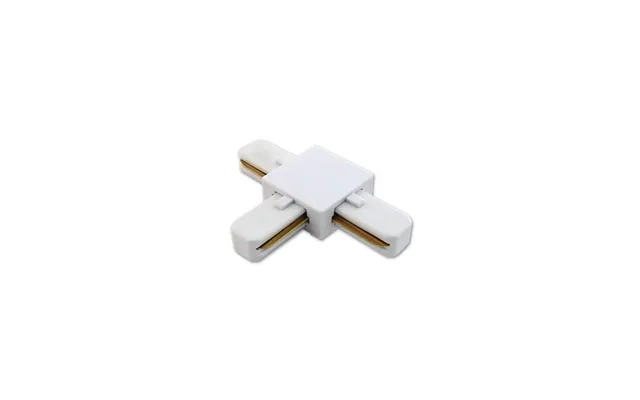 T-connector I Hvid Til 1 Faset Track System Med 230v Input