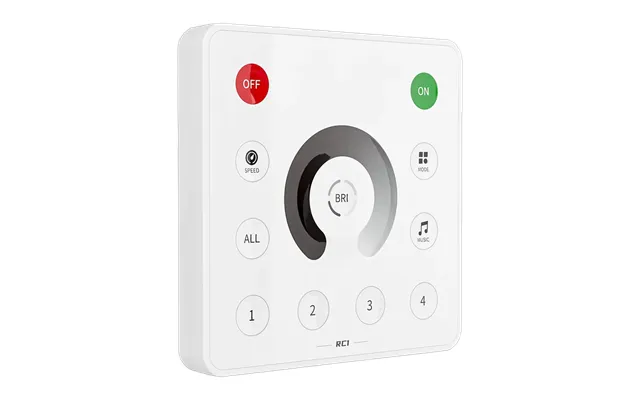 Vægmonteret Fjernbetjening Til Spi Løbelys Controller - 2,4ghz 12v-24v