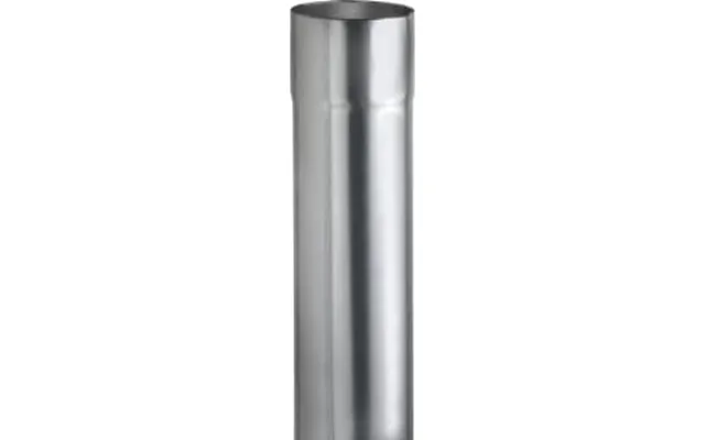 Vmzinc Nedløbsrør, Zink Natur - 76 X 0,8 X 2000 Mm
