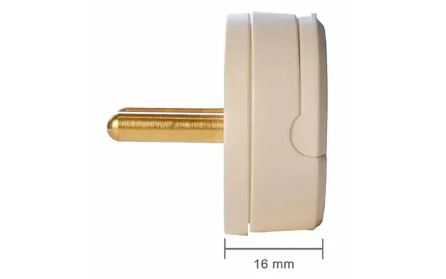 Danmarks Fladeste Stikprop 16mm 230v Hvid