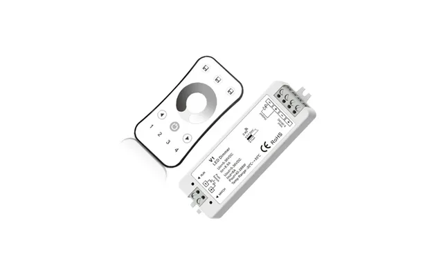 Trådløs Dæmper Med Fjernbetjening Og Holder - Rf Trådløs, 12v 96w , 24v 192w