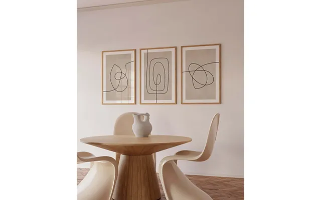 Abstract Line Forms Billedvæg Af Ellens Postershop - 3 Stk. 21 X 29