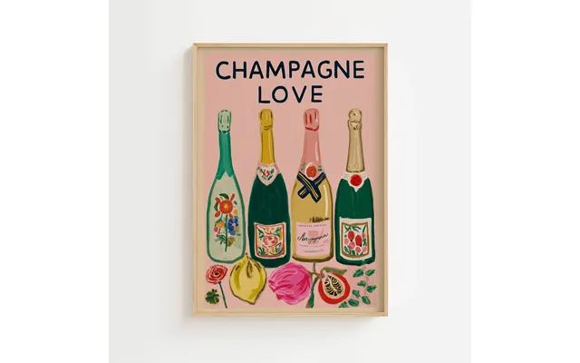 Champagne Love Poster 70 X 100 Cm Ellens Postershop
