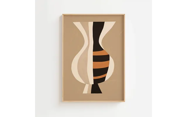 Grafisk Silhuetvase Ellens Postershop - 21 X 29,7 Cm A4