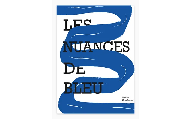 Les Nuances De Bleu Poster 21 X 29,7 Cm A4 Ellens Postershop