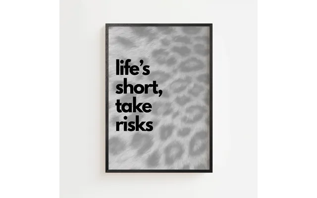 Life's Short Poster 21 X 29,7 Cm A4 Ellens Postershop