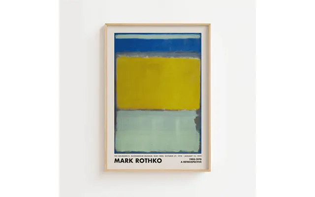 No.302 Mark Rothko Poster Golden Boundaries 21 X 29,7 Cm A4 Ellens Postershop