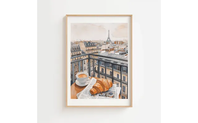Paris Breakfast View Poster 21 X 29,7 Cm A4 Ellens Postershop