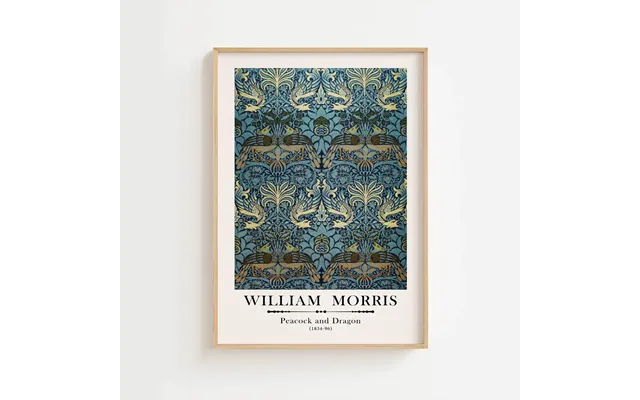 William Morris - Peacock And Dragon Poster 100 X 140 Cm Ellens Postershop