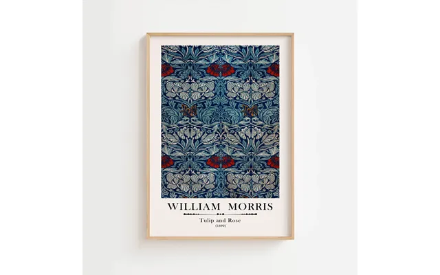 William Morris - Tulip & Rose Poster 50 X 70 Cm Ellens Postershop