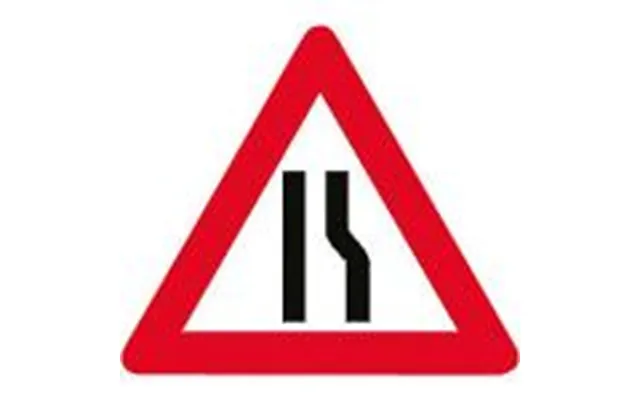 Advarselstavle - Indsnævring Højre A43.3 70cm Alu.
