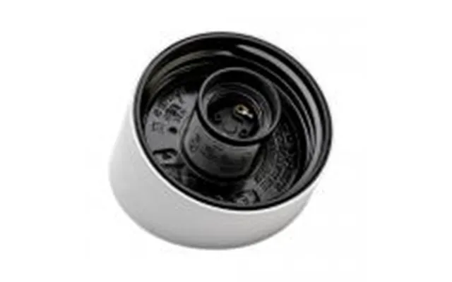 Armatur Skrå E27 Ø95mm Ip40 - Hvid