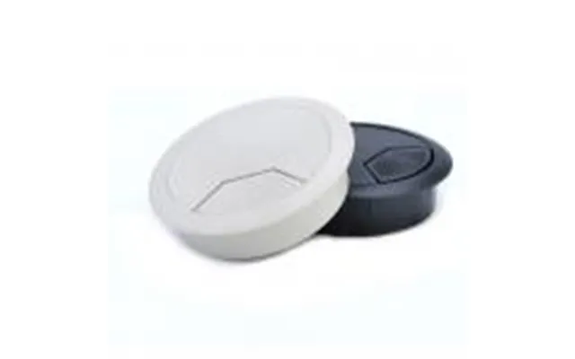 Bord-kabelgennemføringsflange - Plast, Ø60mm, Sort
