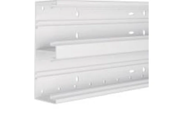 Installationskanalbund Br65210d I Plast Med 2 Kamre 68x210mm Ral 9016