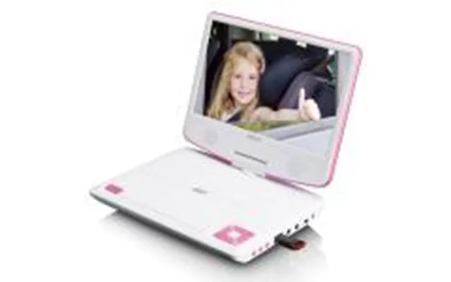 Lenco Bærbar 9 Dvd-afspiller Med Usb-hovedtelefoner Og Monteringsbeslag Pink