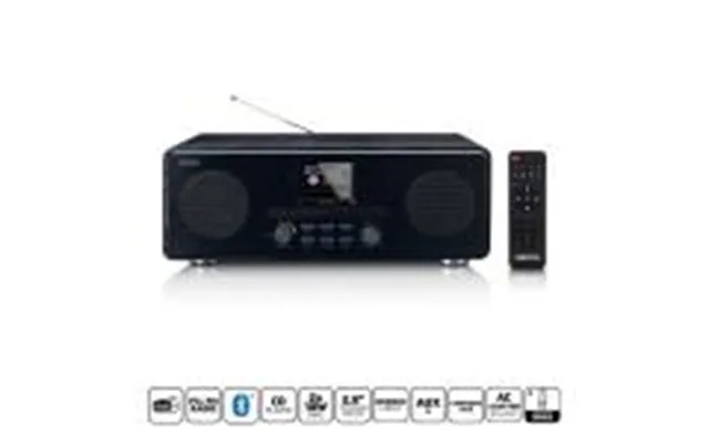 Lenco Dab Fm-radio Med Cd Mp3-afspiller Bluetooth Sort