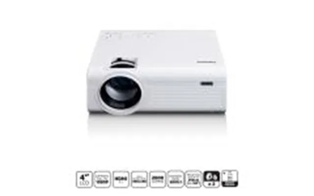 Lenco Lcd-projektor Med Høj Opløsning - Understøtter Full Hd 1080p-indhold Hvid
