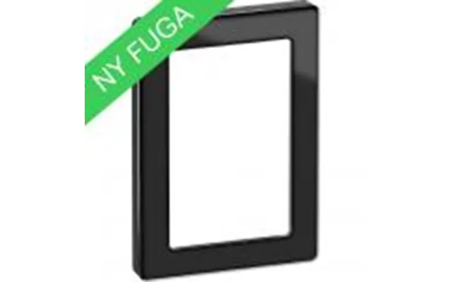 Lk Fuga Pure Design Ramme Glas 1,5 Modul - Sort