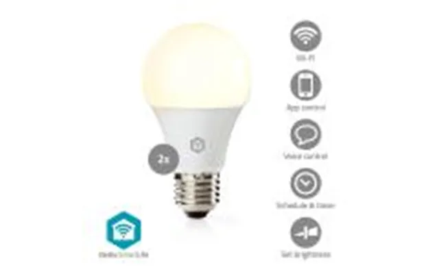 Nedis Smartlife Fuld Farve Pære Wi-fi E27 806 Lm 9 W Rgb Varm Til Kølig Hvid 2700 - 6500 K Android Ios Pære 2 Stk