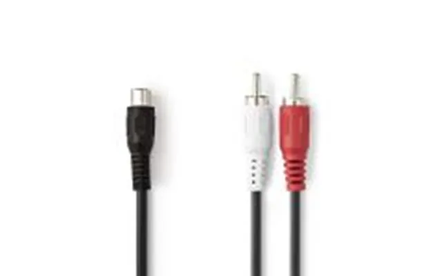 Nedis Stereo Audio Kabel 2x Rca Hanstik Rca Hunstik Nikkelplateret 0