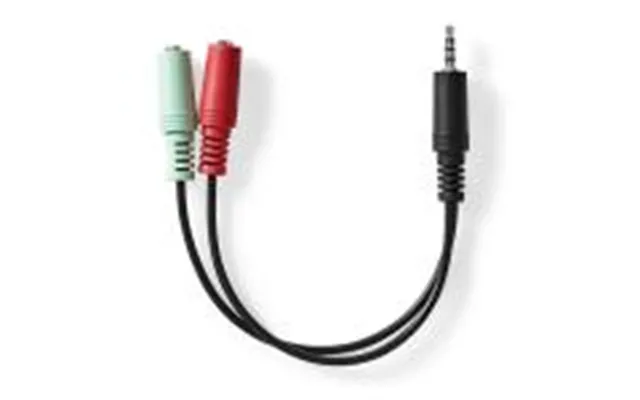 Nedis Stereo Audio Kabel 3.5 Mm Hanstik 2 X 3.5 Mm Hunstik Nikkelplateret 0
