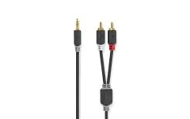 Nedis Stereo Audio Kabel 3.5 Mm Hanstik 2x Rca Hanstik Guldplateret 2