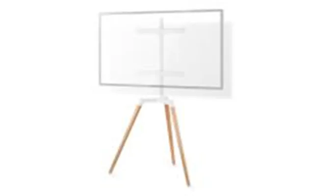 Nedis Tv Gulv Stand 50 - 65 Maksimal Vægt 35 Kg Scandinavian Design Kan Drejes Skrid Rem Snap-lock Aluminium Stål Hvid