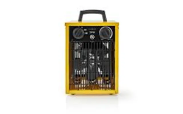 Nedis Varmeblæser Industriel Design 1000 2000 W Justerbar Termostat 2 Varmeindstillinger Ip24 Integrerede Håndtag Gul